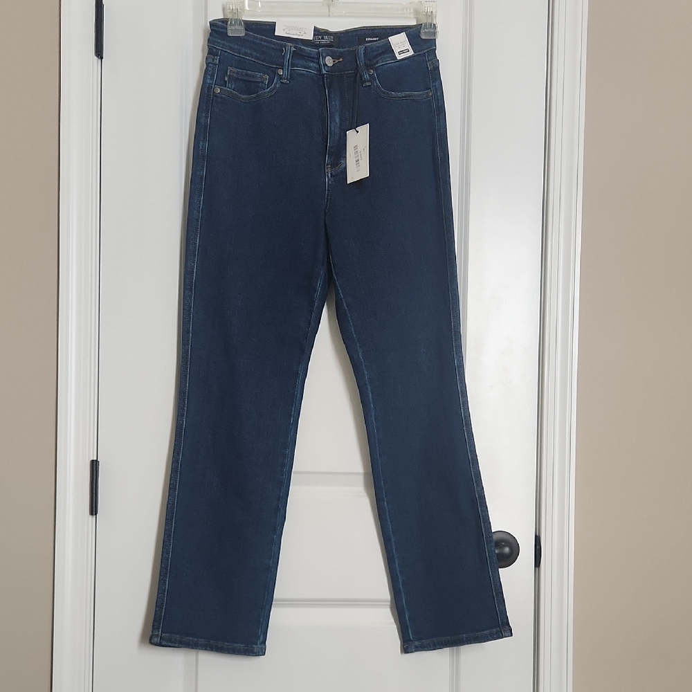 Judy Blue Dark Blue Snatched Straight Leg Jeans